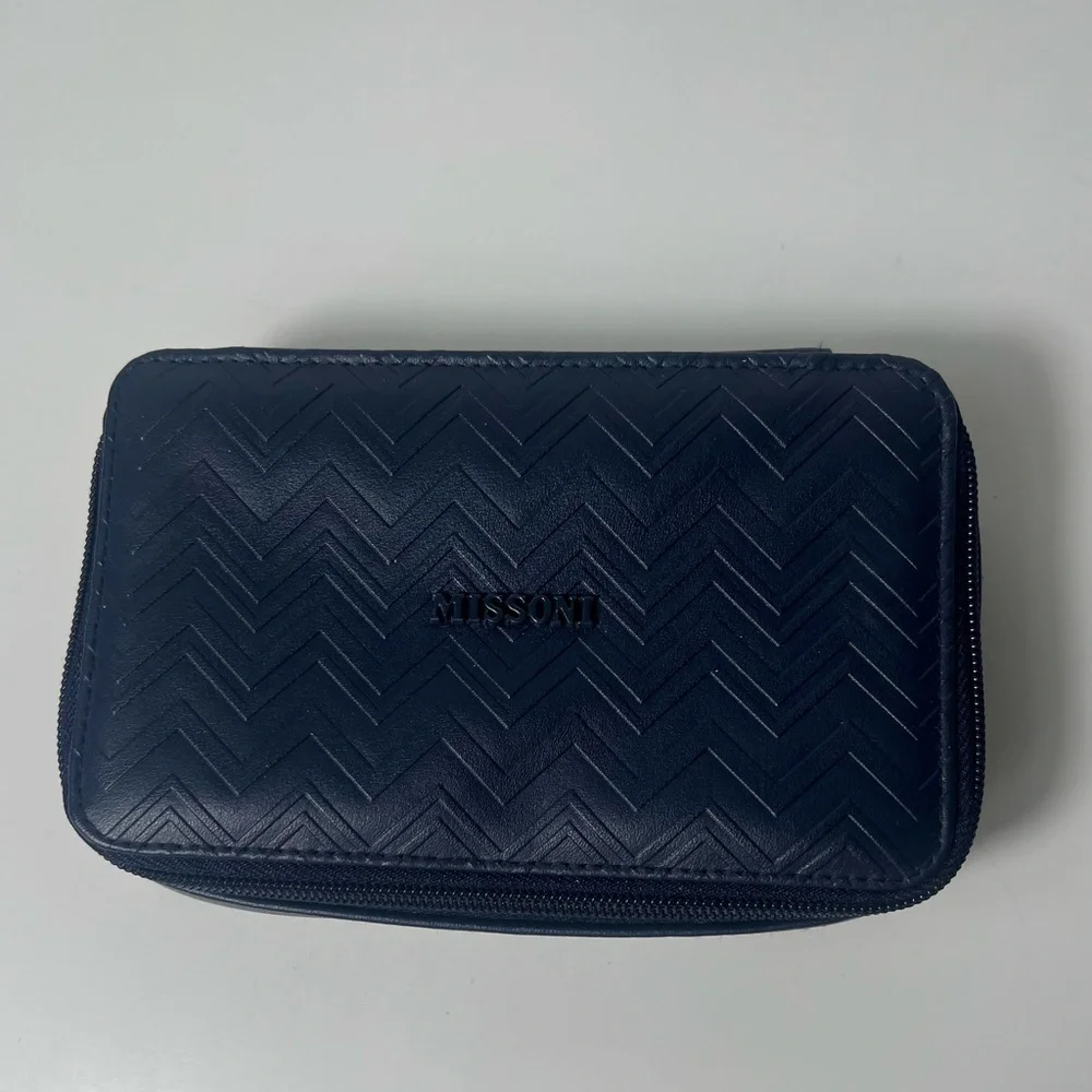 Missoni X Delta One First Class Amenity Travel Cosmetic Dopp Kit Bag Case